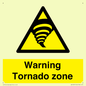 Warning Tornado zone